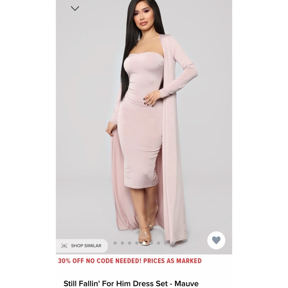 Fashion Nova 2 piece Dress Set